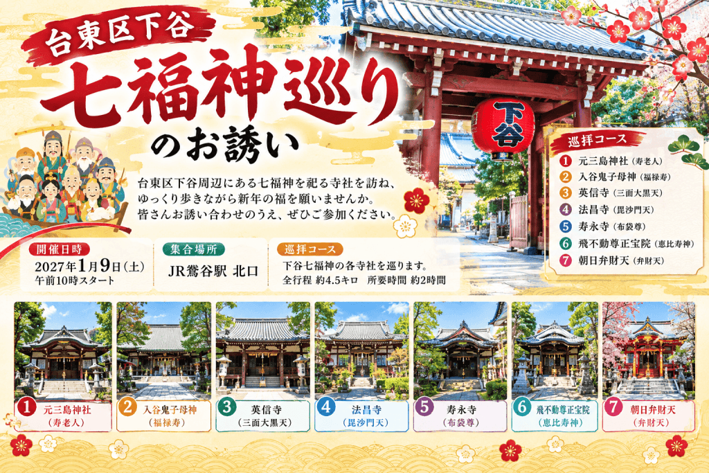 下谷七福神めぐり案内